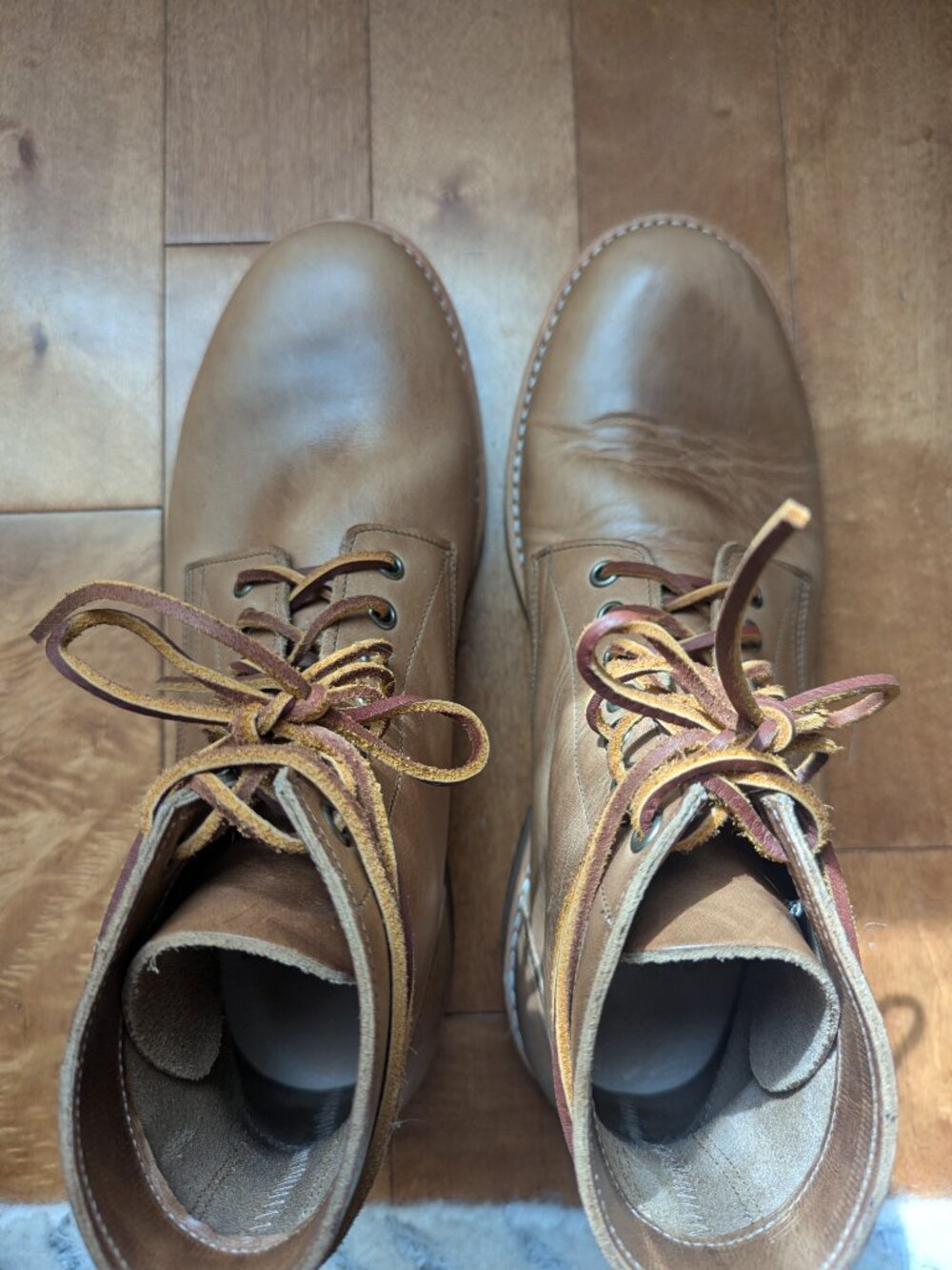 Oak Street Bootmakers Trench Boot Natural Chromexcel Size 10.5 - Picture 4 of 11